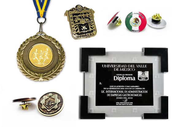 Elaboración de medallas y reconocimientos